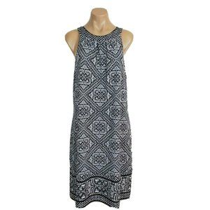 White House Black Market Womens Reversible Dress XL Sleeveless Stretch Shift